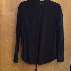 Chaps black cotton shirt, medium